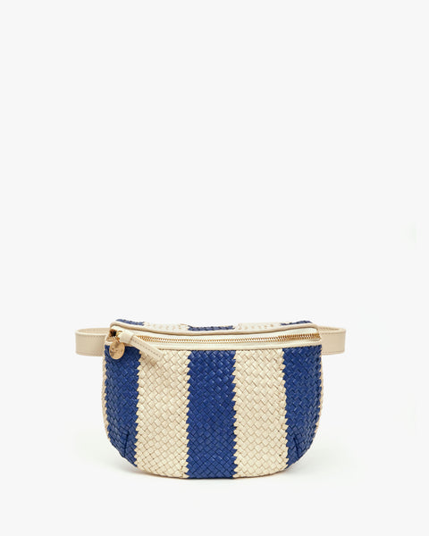 Fanny Pack Natural Rustic with Black and Cream Desert Stripes – Clare V.