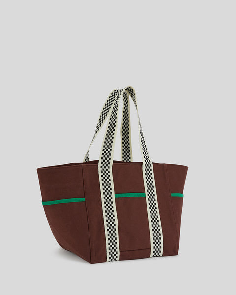 Clare V. Le Box Tote in Brown