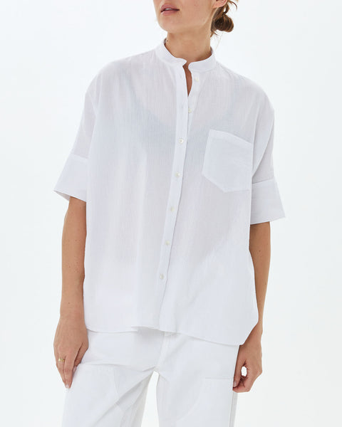 steven alan - Oversized Stand Collar Shirt