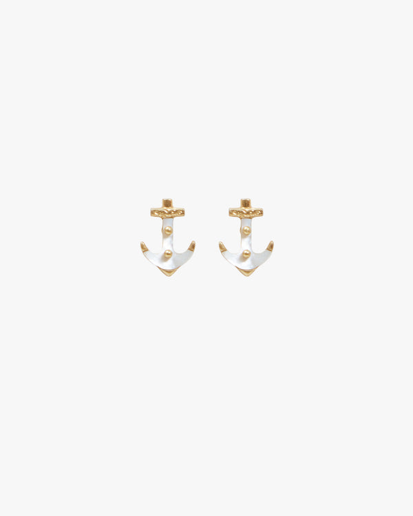 Anchor Stud Earrings