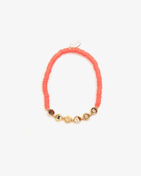 Le Vibe Beaded Disc Stretch Bracelet