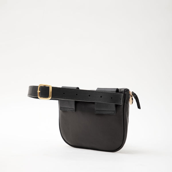 Black Velvet Fanny Pack - Back