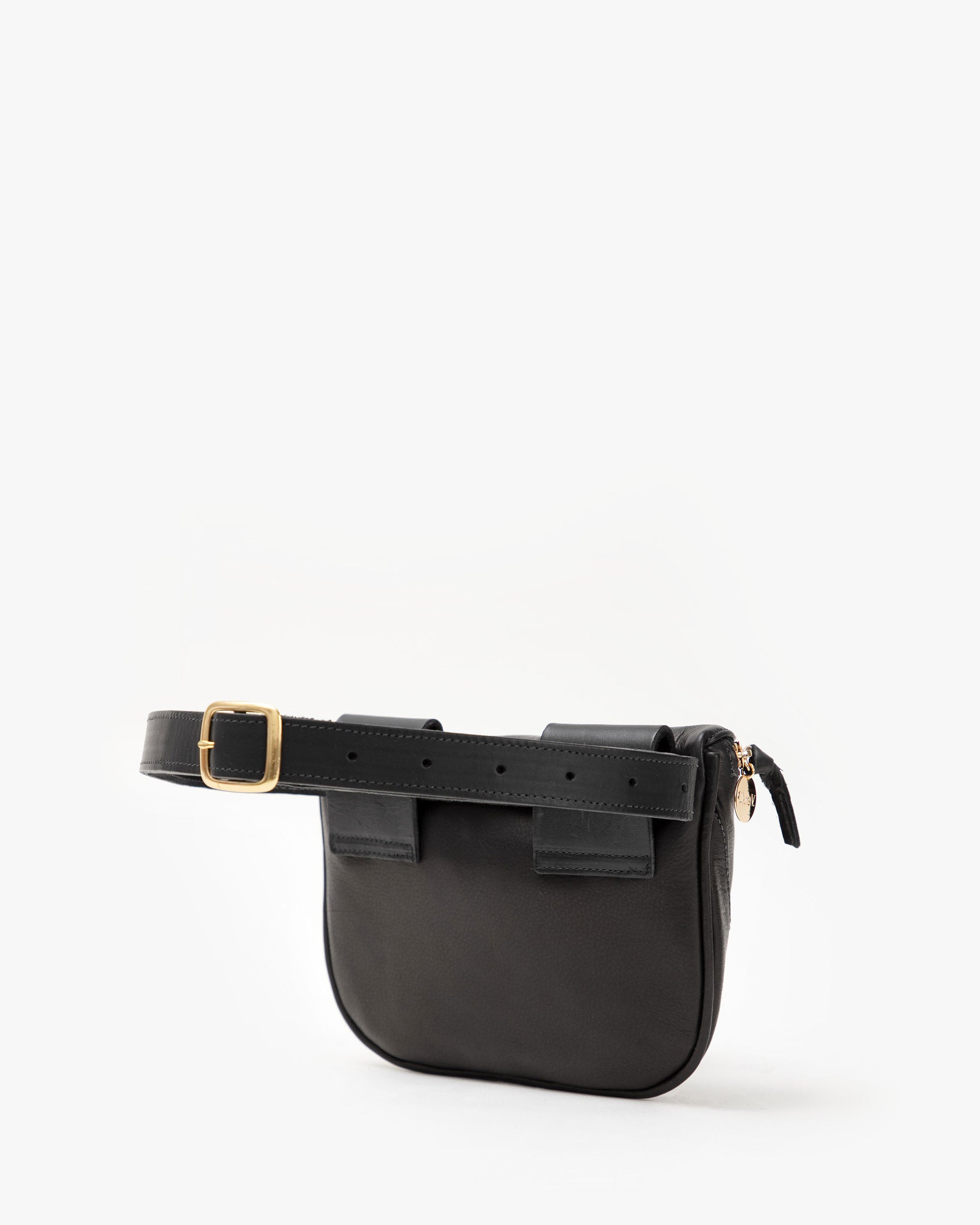 Fanny Pack Black Neptune Leather – Clare V.