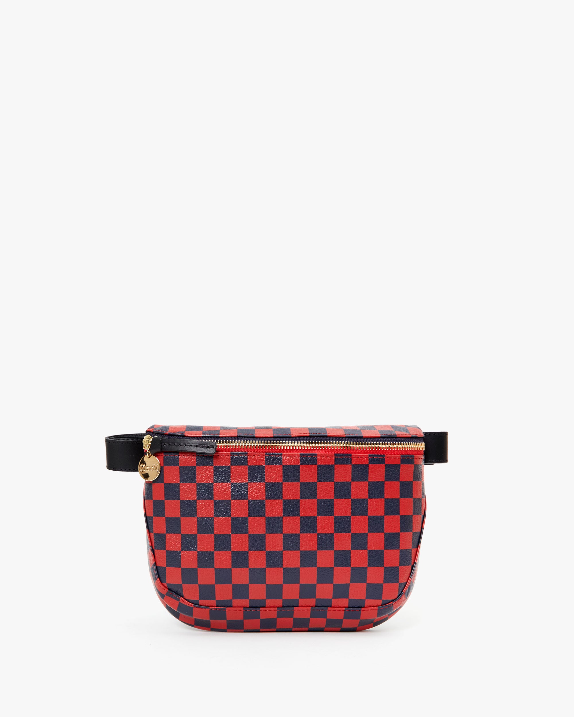 Clare V. Fanny Pack - Cherry Red/Navy Checkers