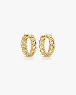 Maya Brenner Link Hoop Earrings