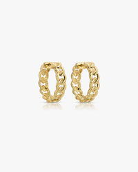 Maya Brenner Link Hoop Earrings