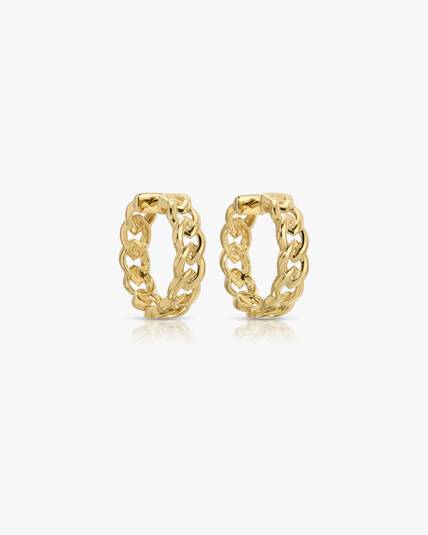 Maya Brenner Link Hoop Earrings