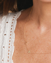 Maya Brenner Necklace w Heart on fig