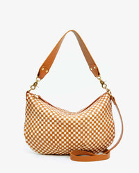 Moyen Messenger in Natural and Cream Woven Checker