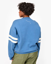 Oversized Varsity Sweatshirt back view