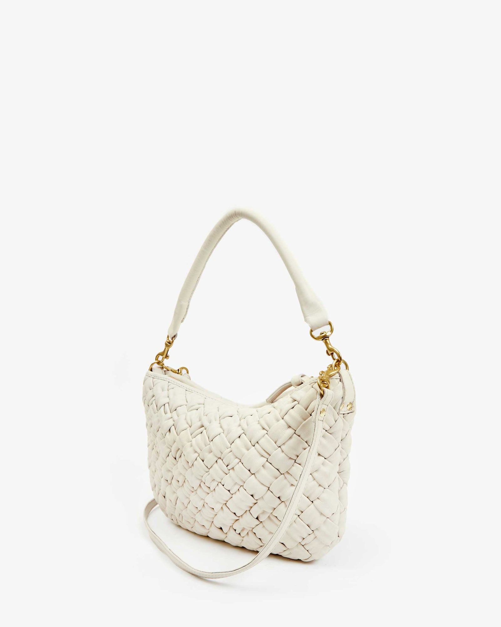 Petit Moyen in Cream Puffy Woven back view