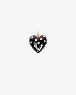 Polka Dor Heart Charm