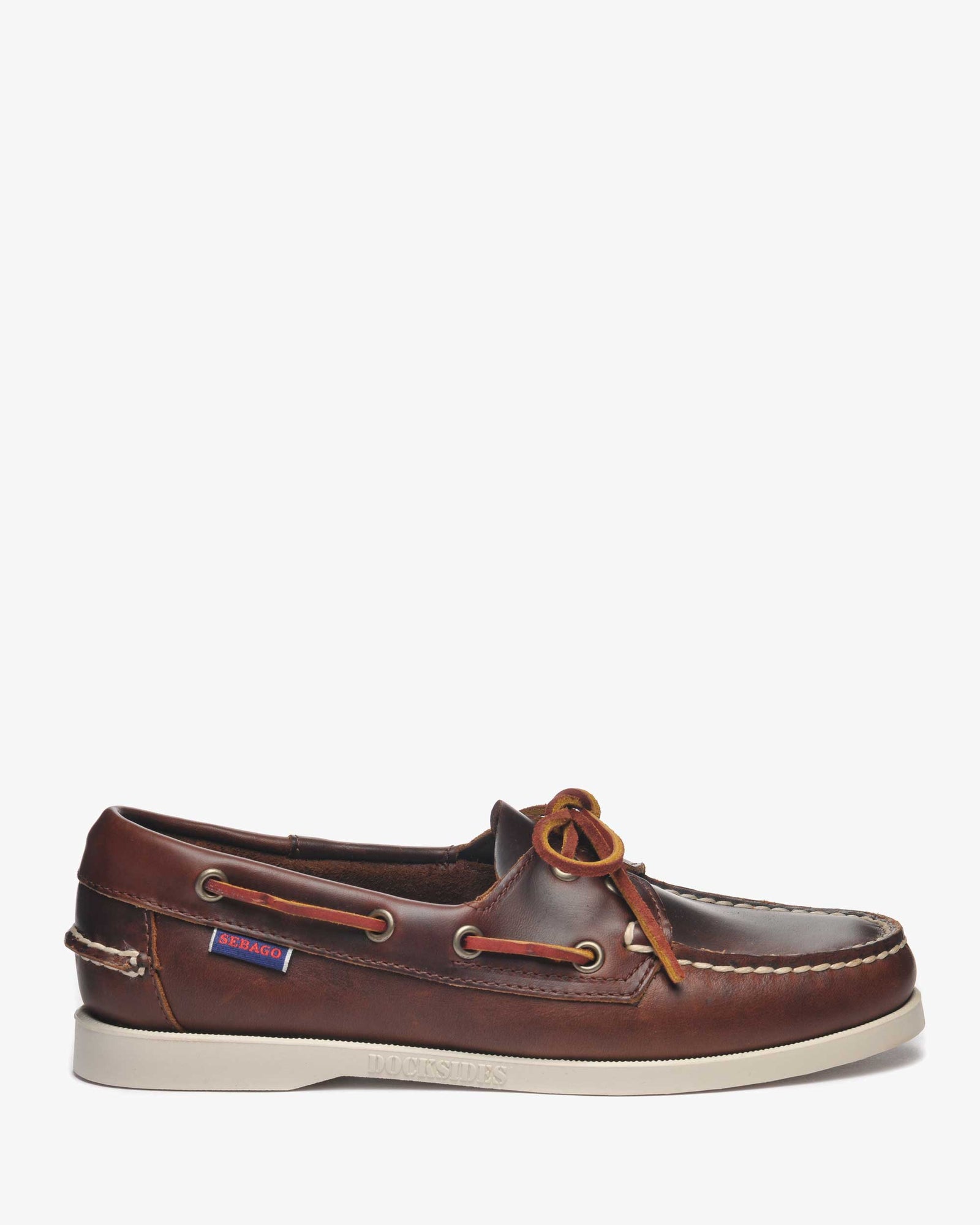 Sebago Docksides in Brown Waxed