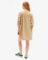 Back View of Khaki St Martin Dress on Haley