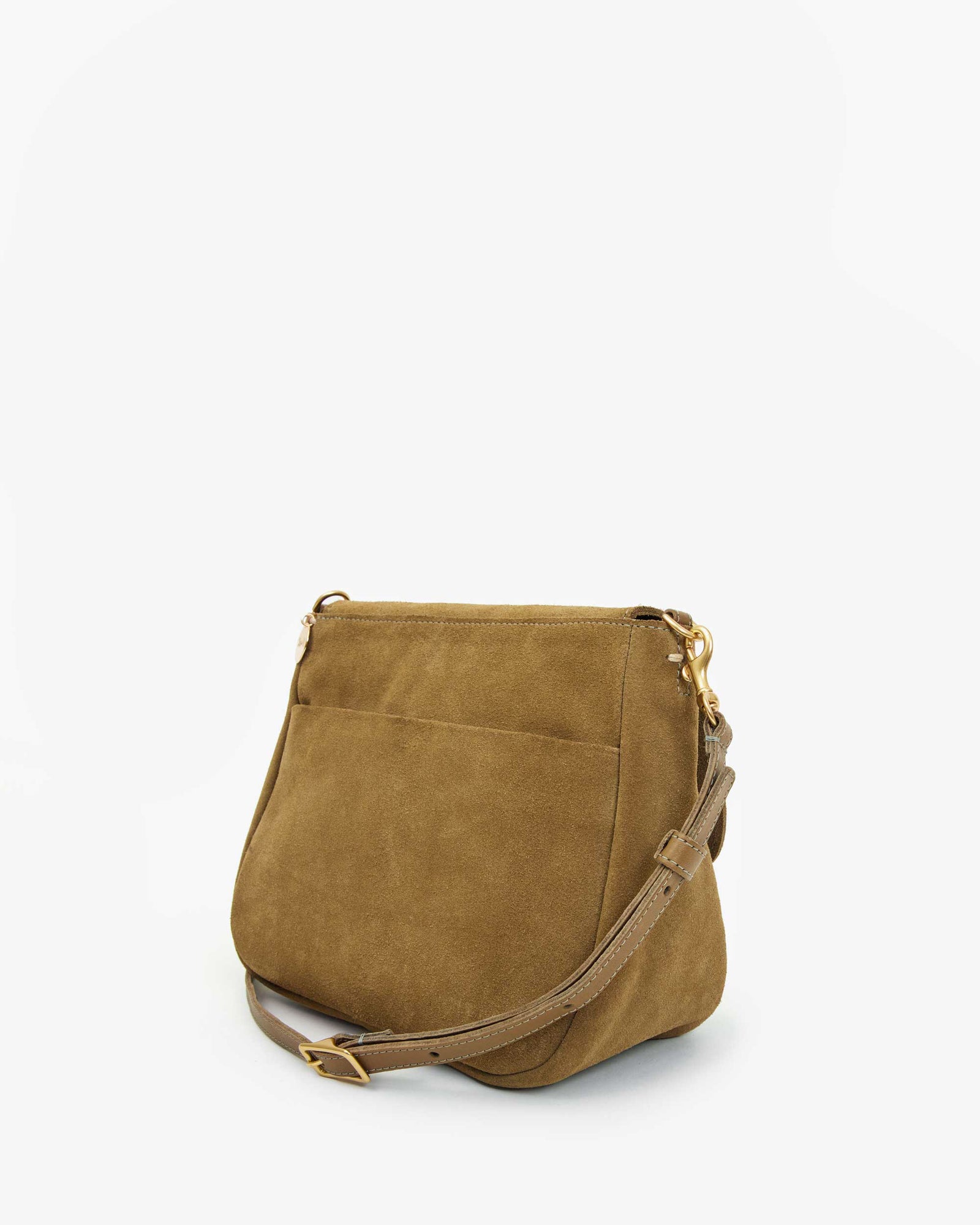 Turnlock Louis in Oat Suede - Back