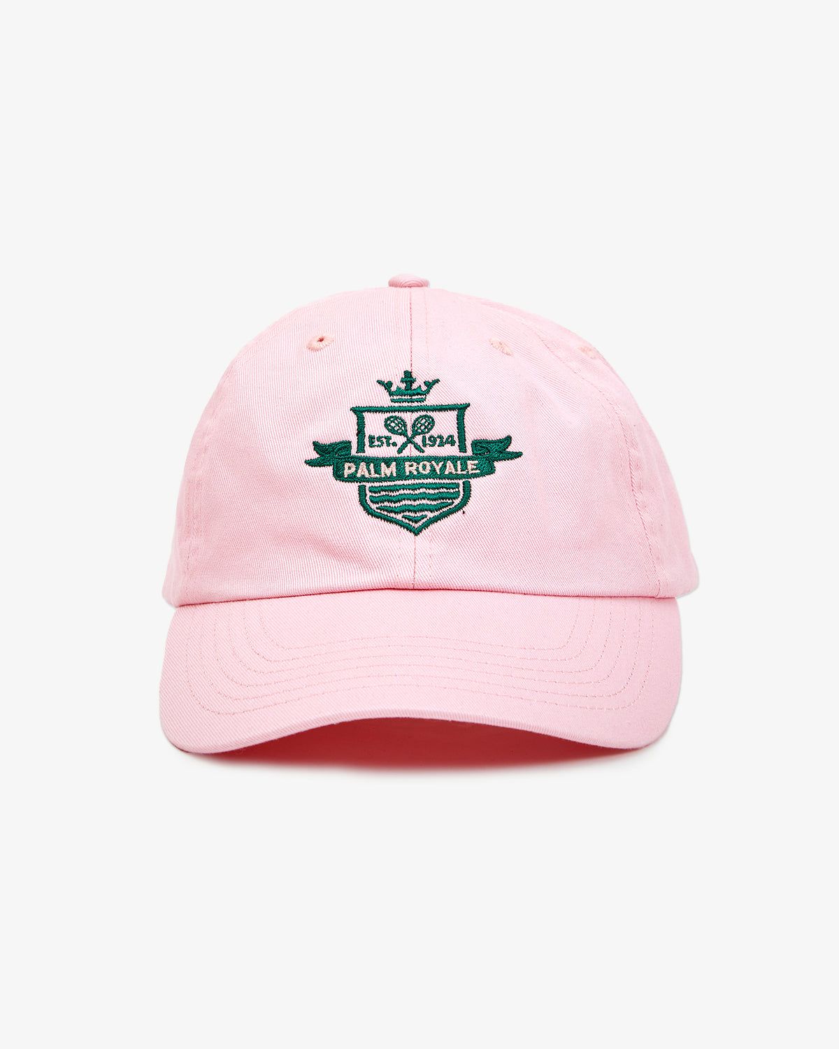 Pink Baseball Hat with custom embroidery.