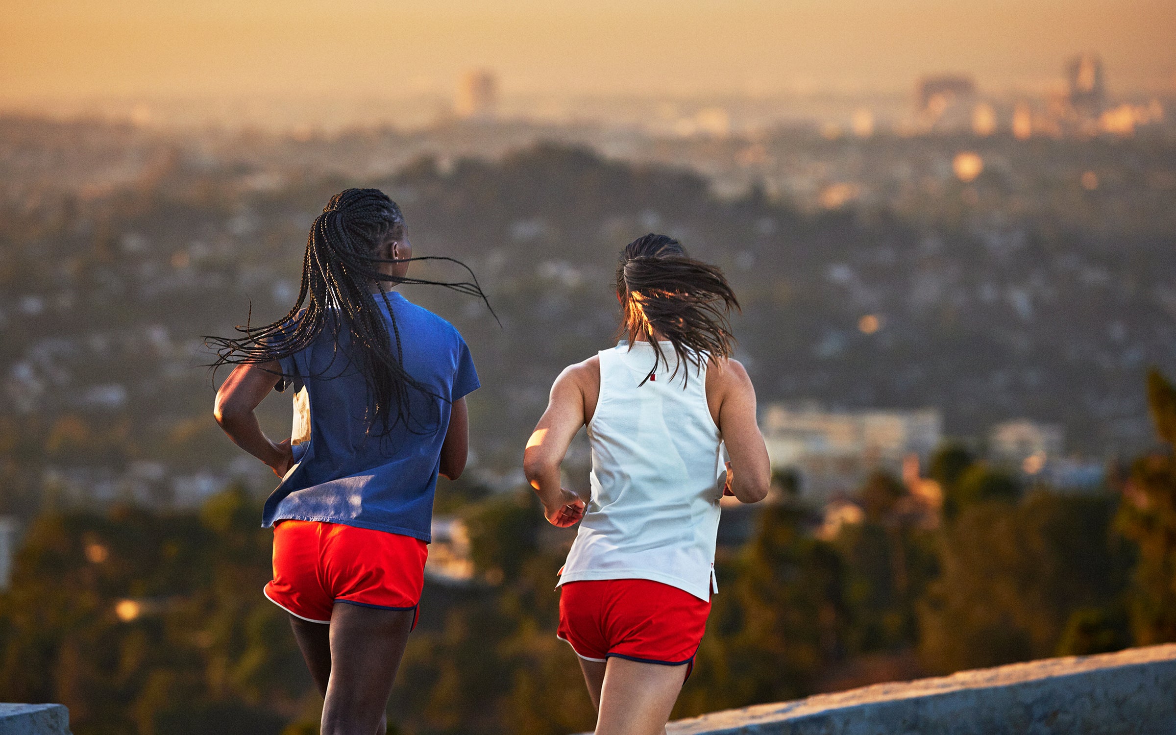 Two Runners wearing CV x Tracksmith.