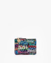 Multi Graffiti Coin Clutch - Front Flat